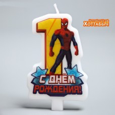 Свеча в торт 1 Человек-Паук