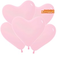 Шар латексный Сердце розовое 12 дюймов