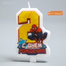 Свеча в торт 2 Человек-Паук