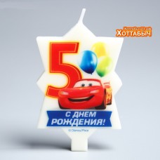 Свеча в торт 5 Тачки