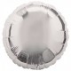 Шар фольгированный круг Серебро 9 дюймов