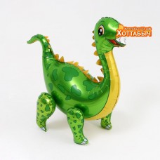 Шар фольгированный Динозавр зеленый ходячий 36 дюймов