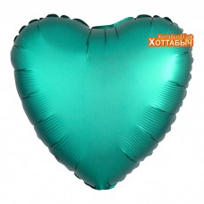 Шар фольгированный Сердце тиффани сатин 18 дюймов