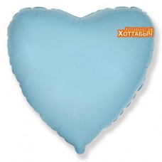 Шар фольгированный Сердце голубой 32 дюйма