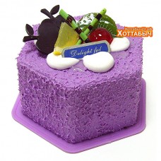 Копилка "Торт" фиолетовый