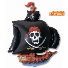 Шар фольгированный Пиратский корабль 41 дюйм
