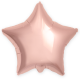 Шар фольгированный Звезда розовое золото 18 дюймов