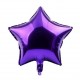 Шар фольгированный Звезда фиолетовый темный 9 дюймов