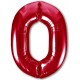 Шар фольгированный 0 Красный 40 дюймов Агура