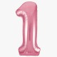 Шар фольгированный 1 Розовый 40 дюймов Агура