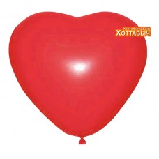 Шар латексный Сердце красное 15 дюймов