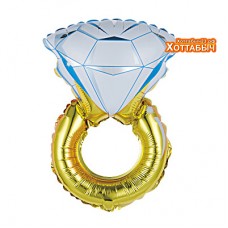 Шар фольгированный Кольцо с бриллиантом 40 дюймов