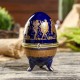 Шкатулка-яйцо Синяя