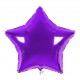 Шар фольгированный Звезда фиолетовый 4 дюйма