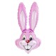 Шар фольгированный Кролик розовый 14 дюймов