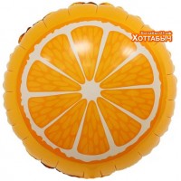 Шар фольгированный Апельсин круг 18 дюймов