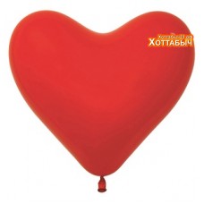 Шар латексный Сердце красное 12 дюймов