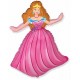 Шар фольгированный Принцесса 39 дюймов розовая