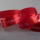 Лента "I love you" красная 25 мм.