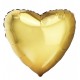 Шар фольгированный Сердце золото 18 дюймов