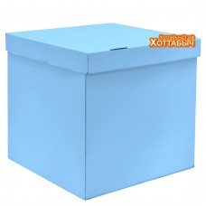 Коробка для шаров Голубая 70*70*70 см.