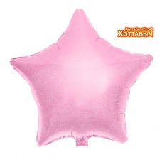 Шар фольгированный Звезда розовая голография 18 дюймов