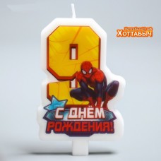 Свеча в торт 9 Человек-Паук