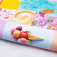 Бумага упаковочная «Мороженое, сладости»