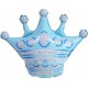 Шар фольгированный Корона голубая 30 дюймов