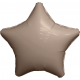 Шар фольгированный Звезда бежевый кофе с молоком 18 дюймов