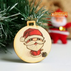 Шильдик деревянный "Дедушка Мороз"